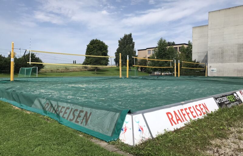 Beachvolleyball-Abdecknetz Bronschhofen 1